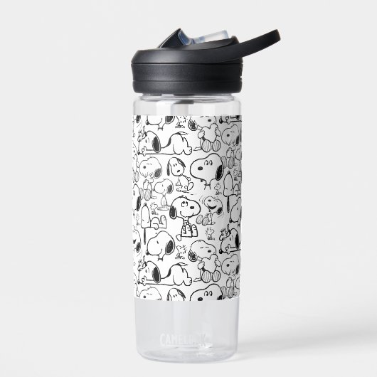 Snoopy Smile Giggle Laugh Pattern Waterfles (Links)