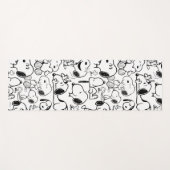 Snoopy Smile Giggle Laugh Pattern Yogamat (Voorkant (horizontaal))