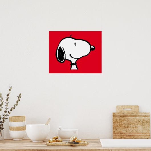 Snoopy Smile Giggle Laugh Poster (Keuken)