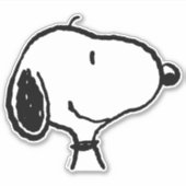 Snoopy Smile Giggle Laugh Sticker (Voorkant)