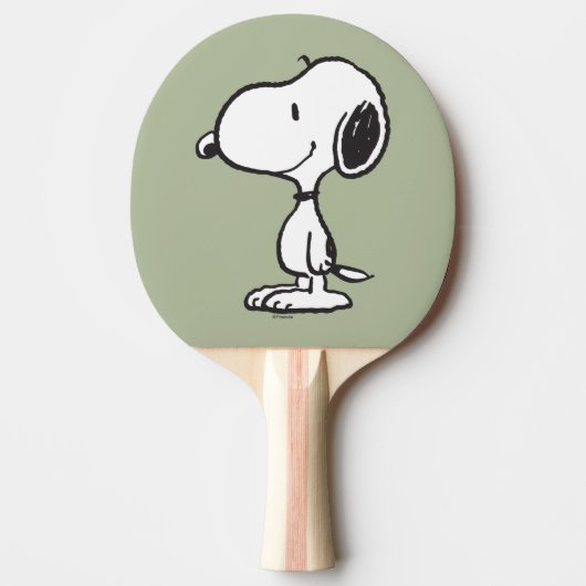 Snoopy Smile Giggle Laugh Tafeltennisbatje (Voorkant)