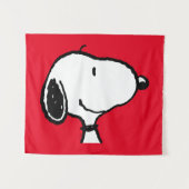 Snoopy Smile Giggle Laugh Wandkleed (Voorkant (horizontaal))