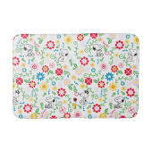 Snoopy So Sweet Flower Pattern Badmat (Voorkant)