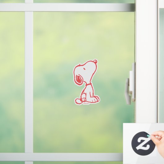 Snoopy So Sweet Flower Pattern Raamsticker (Huis)