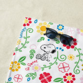 Snoopy So Sweet Flower Pattern Strandlaken (In situ)