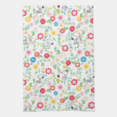 Snoopy So Sweet Flower Pattern Theedoek (Verticaal)