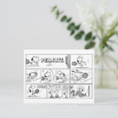 Snoopy speelt tennis briefkaart (Staand voorkant)