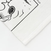 Snoopy speelt tennis fleece deken (Hoek)