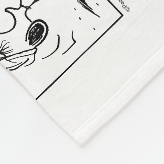 Snoopy speelt tennis fleece deken (Hoek)