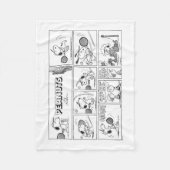 Snoopy speelt tennis fleece deken (Voorkant)