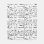 Snoopy speelt tennis fleece deken (Voorkant)