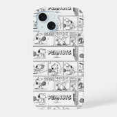 Snoopy speelt tennis iPhone 15 case (Achterkant)