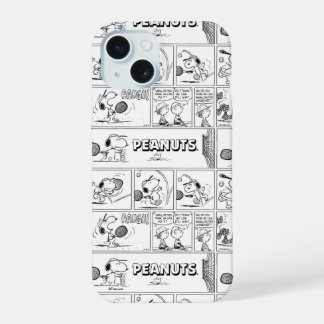 Snoopy Speelt Tennis iPhone 15 Case