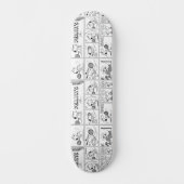 Snoopy speelt tennis persoonlijk skateboard (Voorkant)