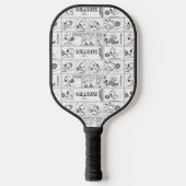 Snoopy speelt tennis pickleball paddle (Voorkant)