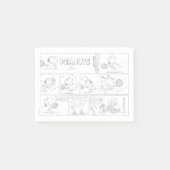 Snoopy speelt tennis post-it® notes (Voorkant)