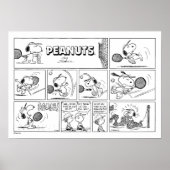 Snoopy speelt tennis poster (Voorkant)