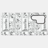 Snoopy speelt tennis samsung galaxy hoesje (Achterkant horizontaal)