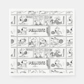 Snoopy speelt tennis servet (Voorkant)