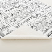 Snoopy speelt tennis sherpa deken (3/4)