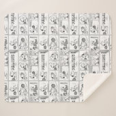 Snoopy speelt tennis sherpa deken (Voorkant (horizontaal))