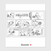 Snoopy speelt tennis sticker (Vel)