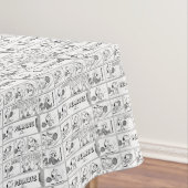 Snoopy speelt tennis tafelkleed (Voorbeeld)