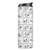 Snoopy speelt tennis thermosbeker (Gedraaid links)