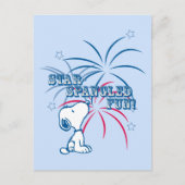 Snoopy Star Spangled Fun Briefkaart (Voorkant)