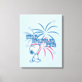 Snoopy Star Spangled Fun Canvas Afdruk (Voorkant)