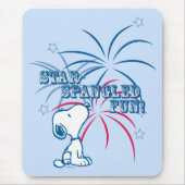 Snoopy Star Spangled Fun Muismat (Voorkant)