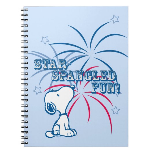 Snoopy Star Spangled Fun Notitieboek (Voorkant)