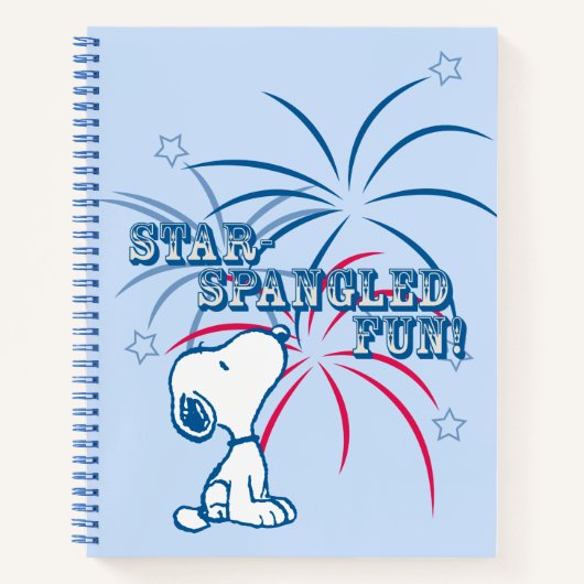Snoopy Star Spangled Fun Notitieboek (Voorkant)