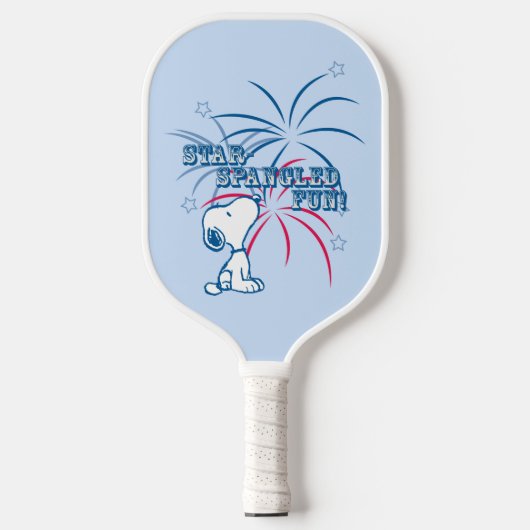 Snoopy Star Spangled Fun Pickleball Paddle (Voorkant)