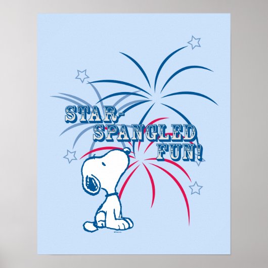 Snoopy Star Spangled Fun Poster (Voorkant)