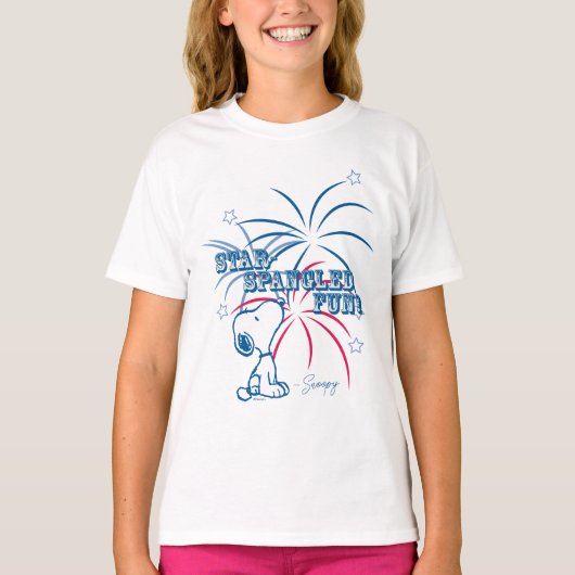 Snoopy Star Spangled Fun T-shirt (Voorkant)