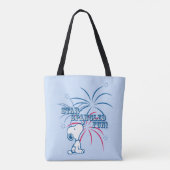 Snoopy Star Spangled Fun Tote Bag (Achterkant)