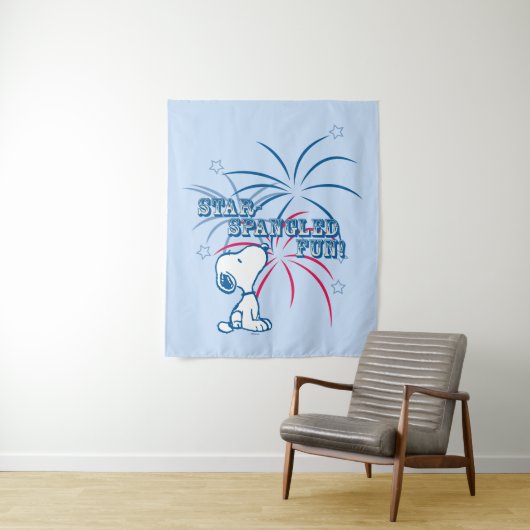 Snoopy Star Spangled Fun Wandkleed (In situ)