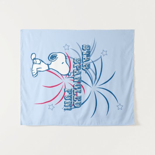 Snoopy Star Spangled Fun Wandkleed (Voorkant (horizontaal))
