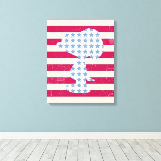 Snoopy strips canvas afdruk (Insitu (Houten vloer))