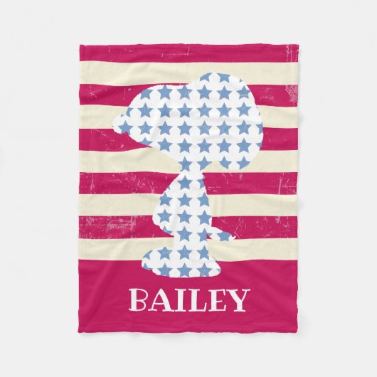 Snoopy strips fleece deken (Voorkant)