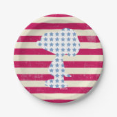 Snoopy  strips papieren bordje (Voorkant)