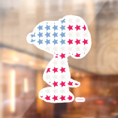 Snoopy  strips raamsticker (Vel 2)