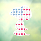 Snoopy  strips raamsticker (Vel 3)