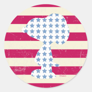 Snoopy  strips ronde sticker