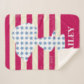 Snoopy strips sherpa deken (Voorkant (horizontaal))