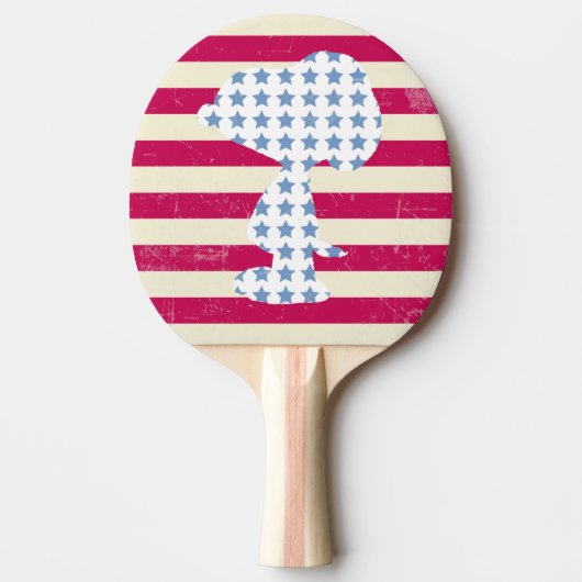 Snoopy  strips tafeltennisbatje (Voorkant)