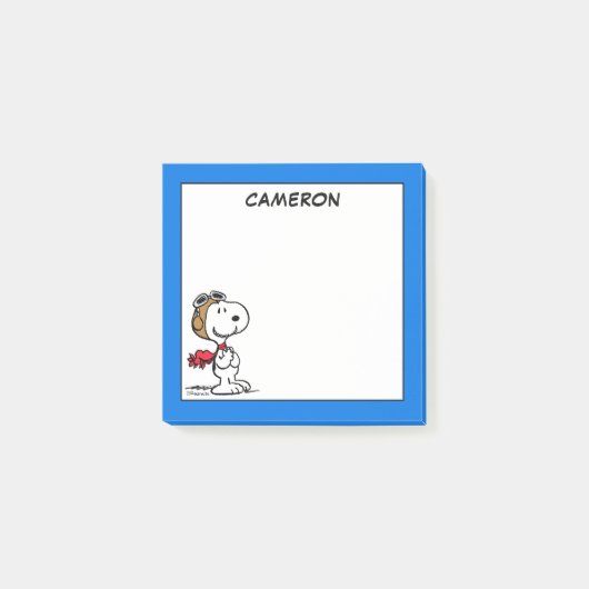 Snoopy the Flying Ace | Jouw namen toevoegen Post-it® Notes (Voorkant)