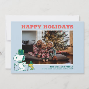 Snoopy Top Hat Pepermunt Snoep Feestdagenkaart