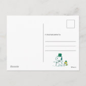 Snoopy Top Hat Pepermunt Snoep Feestdagenkaart (Achterkant)